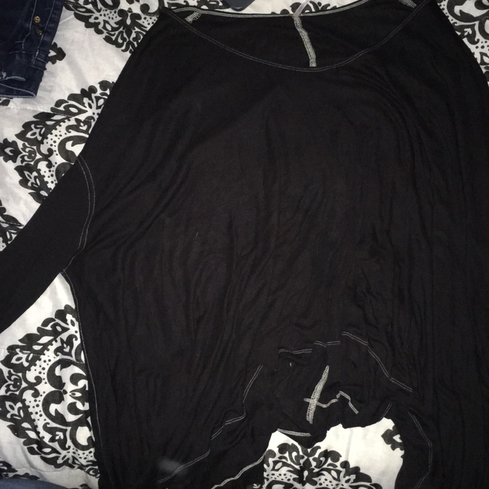 Black Free People Flowy shirt